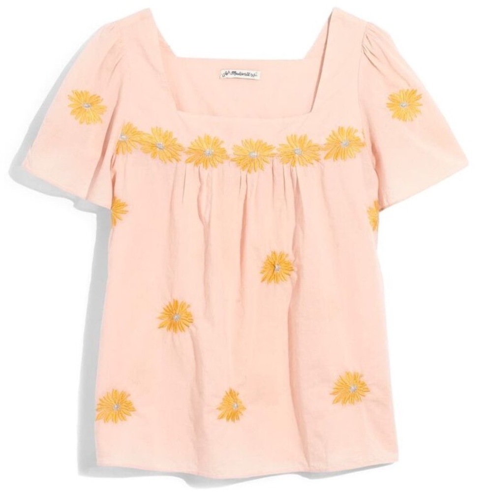 Floral Embroidered Butterfly Top - image 3